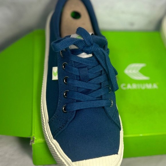 Cariuma OCA Low Blue Canvas Unisex Size 8.5 Women/7 Men NWT - Picture 4 of 6